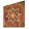 Designart - Moroccan Orange Tiles Collage I - Bohemian Chic Print on Natural Pine Wood